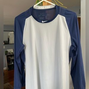 Nike pro baseball shirt